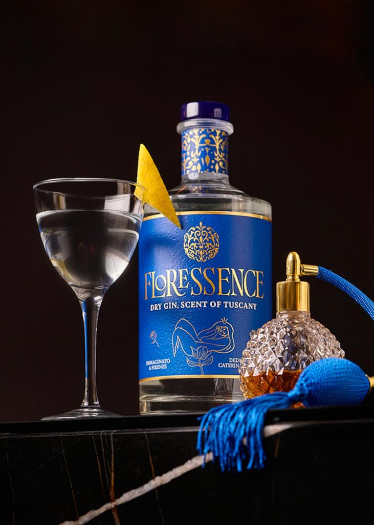 Floressence gin and perfume bottle